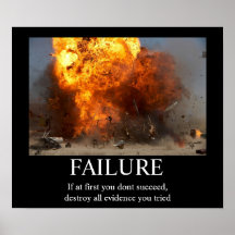 Ausfall - lustiges motivierend Plakat