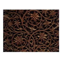 Ausführliche hölzerne Carvings Postkarte