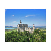 Ausgedehnter Leinwand-Druck Neuschwansteins Schlos Galerie Falt Leinwand