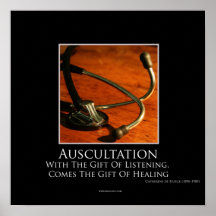 Auskultations-motivierend Plakat