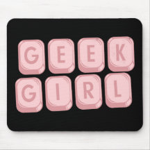 Aussenseiter-Mädchen-Rosa-Tastatur Mousepads
