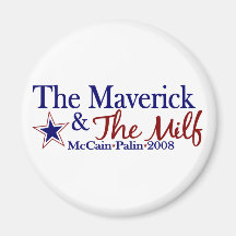 Außenseiter und Milf (McCain Palin 2008) Magnets