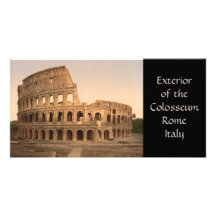 Äußeres des Colosseum, Rom, Italien Fotokarte