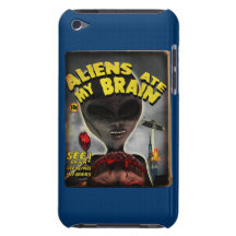Außerirdische aß meinen Gehirn-Massen-Abdeckungs-A iPod Touch Cover