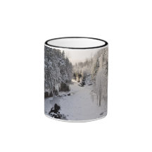 Aussicht-Schlucht im Winter Kaffeetassen