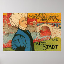 Ausstellung DES Saechischen ~ deutsche Werbung Plakat