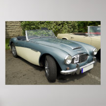 Austin Healey 3000 Plakatdruck