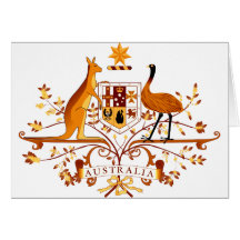 Australien COA Brown Karte
