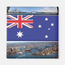 Australien flag4 magnets
