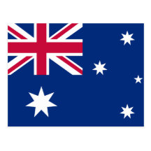 Australien-Flagge Postkarten