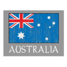 Australien-Flagge Postkarten