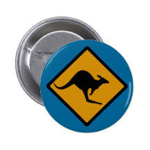 Australien-Känguru-Überfahrt-Zeichen Anstecknadel