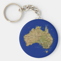Australien-Karte Keychain Schlüsselband