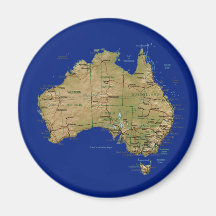 Australien-Karten-Magnet Kühlschrankmagnet