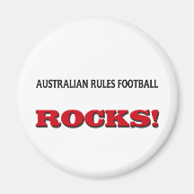 Australier ordnet Fußball-Felsen an Kühlschrankmagnete