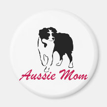 Australische Schäfer-Australier-Mamma Kühlschrankmagnet
