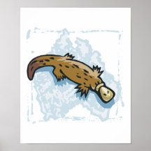 australischer platypus Entwurf Plakatdrucke