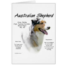 Australischer Schäfer-Geschichtsentwurf Karte