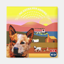 Australischer Vieh-Hund Kansas Kühlschrankmagnete