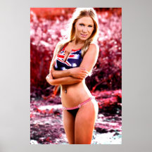 Australisches Mädchen Plakate