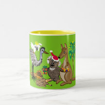 australisches Weihnachten Kaffee Tassen