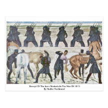 Auszug der Jena-Studenten im Krieg von 1813 Postkarte