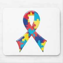 Autismus-Bewusstseins-Band A4 Mousepads