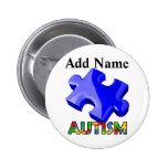 Autismus-Bewusstseins-Knopf-blaues Puzzlespiel fer Anstecknadelbuttons