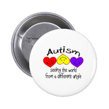 Autismus, die Welt von einem anderen Winkel sehend Anstecknadelbuttons