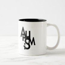 Autismus (durcheinandergebrachte Buchstaben) Tee Tassen