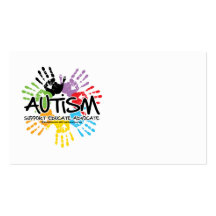 Autismus Handprint Visitenkarten
