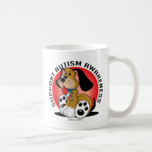 Autismus-Hund Kaffee Tasse