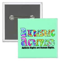 Autistische Aktivisten-Knöpfe Button