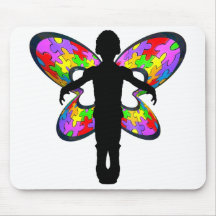 Autistisches Schmetterlings-Band Mousepads