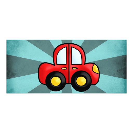 Auto-Cartoon Bedruckte Werbekarten