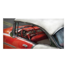 Auto - klassische Fünfzigerjahre Individuelle Photo Karte