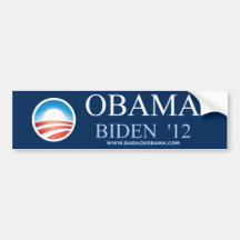 Autoaufkleber 2012 Obama Biden
