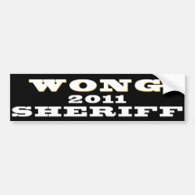 Autoaufkleber - David Wong für Sheriff B/W