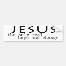 Autoaufkleber - Jesus ist Hoffnung und Änderung