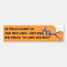 Autoaufkleber "Natürlich kannst du..."