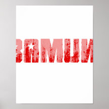 Autoaufkleber - Obamunism rotes Faded.png Poster