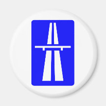 Autobahn-Zeichen Magnete