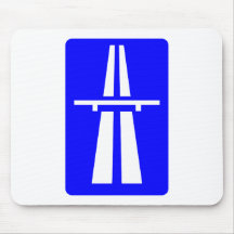 Autobahn-Zeichen Mousepads