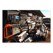Autogrills - Junkjard Kunst Photo Druck