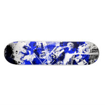 "Autoreise-" Skateboard im Blau Skateboarddecks