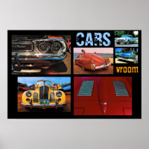 AUTOS Vroom Plakat