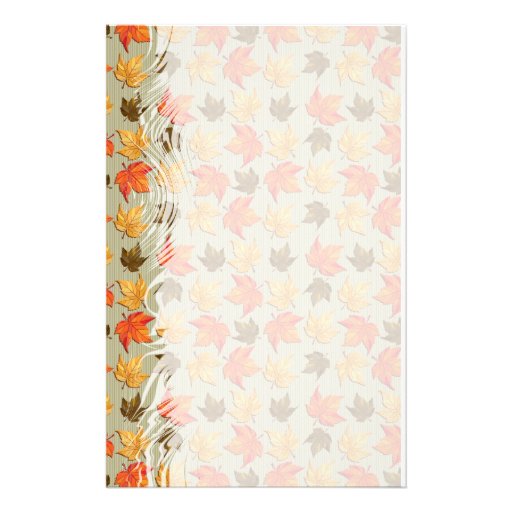 Autum verlässt 1 Briefpapier Personalisiertes Druckpapier