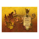 Autumn Leaves Fall Wedding 2 Invitation