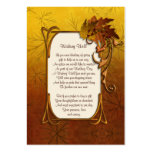 Autumn Leaves Fall Wedding - Wishing Well Business Card Templates