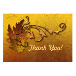 Autumn Leaves Wedding Thank You Invite
